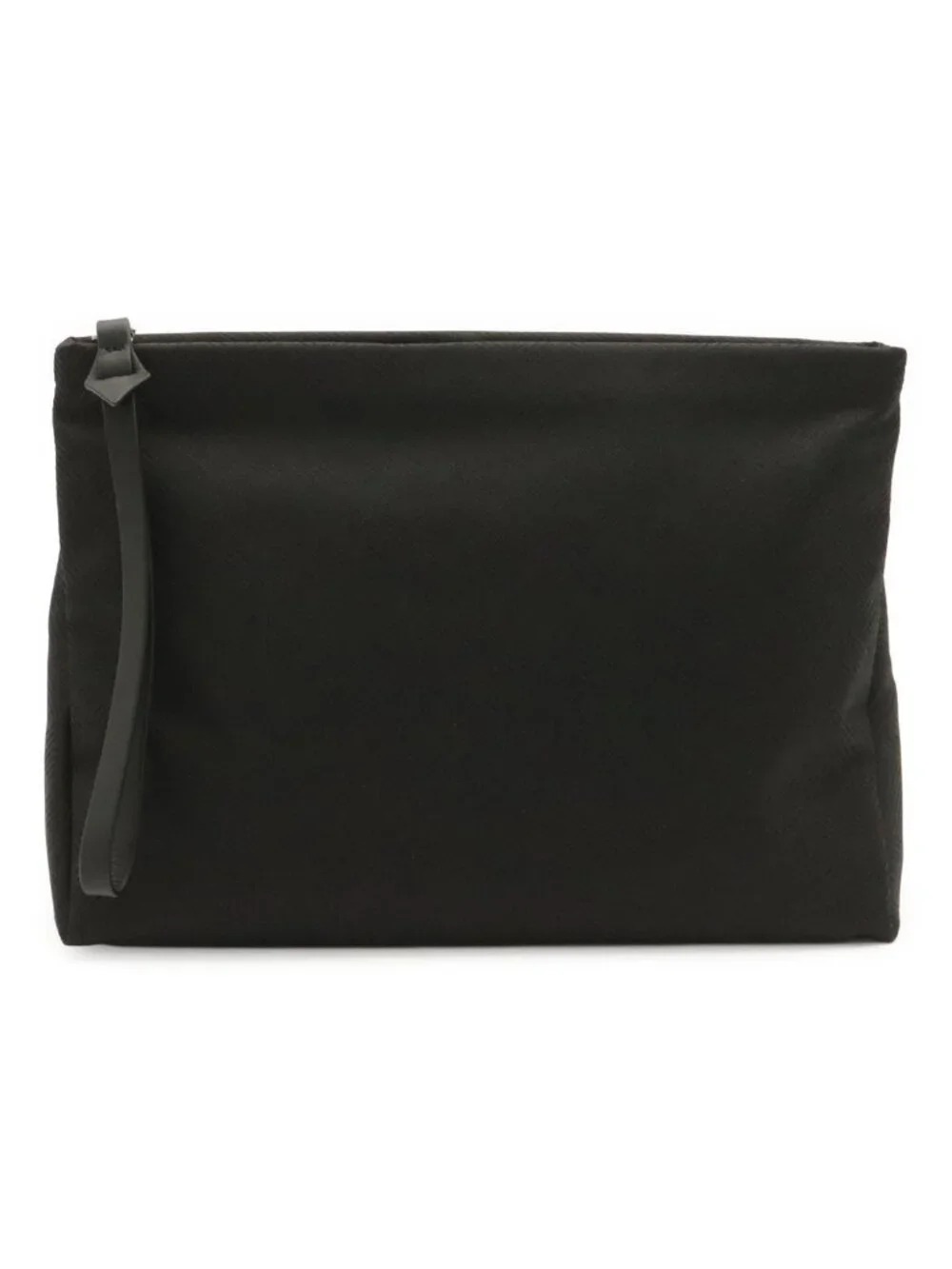 Bottega Veneta Clutch Nylon Leather Black Silver